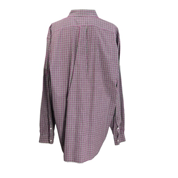 Ralph Lauren Classic Fit XLT Button Dow Plaid Preppy Made In Hong Kong - Picture 4 of 7